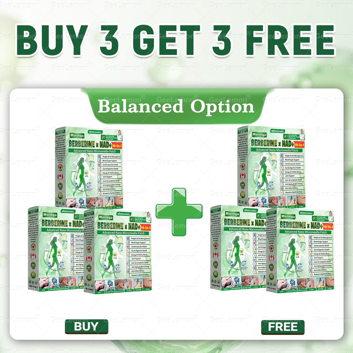🇨🇦🎁𝐆𝐞𝐞𝐋𝐞𝐦𝐨𝐧® 𝐌𝐨𝐫𝐢𝗻𝗴𝗮 · 𝐁𝐞𝐫𝐛𝗲𝗿𝗶𝗻𝗲 × 𝗡𝗔𝗗+ 𝟏𝟎 𝐢𝐧 𝟏 𝐀𝐝𝐯𝐚𝐧𝐜𝐞𝐝 𝗡𝗮𝗻𝗼 𝗠𝗶𝗰𝗿𝗼𝗻𝐞𝐞𝐝𝐥𝐞 𝐏𝐚𝐭𝗰𝗵 (Just once a day, visible changes in 7 days) ✅ For obesity, loose skin, diabetes, and more.